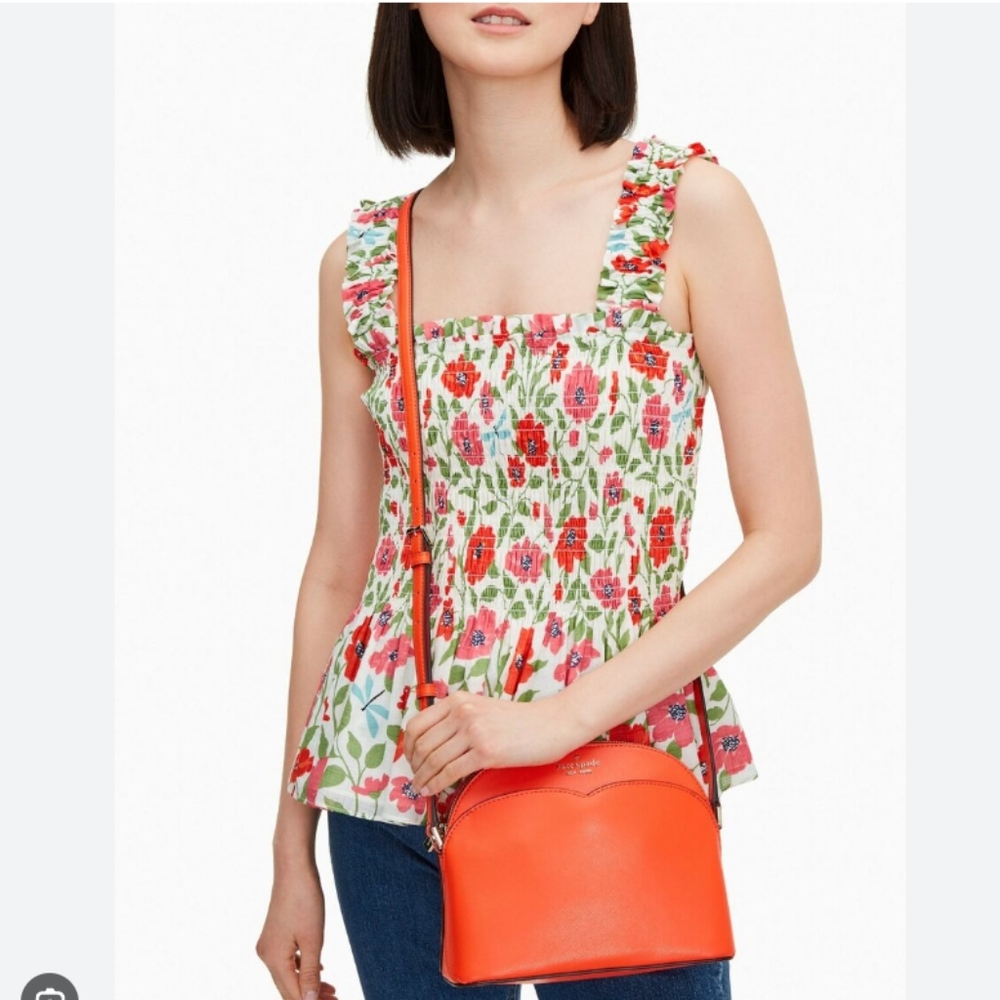 ♠️ Kate Spade ♠️ NWT, Women's, Crossbody Bag, Color Coral, Zipper Closure